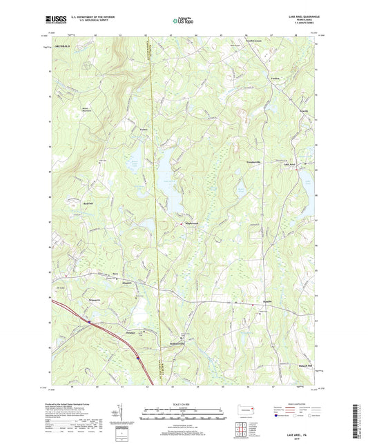 Lake Ariel Pennsylvania US Topo Map Image