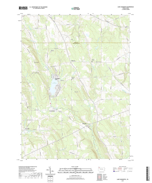 Lake Canadohta Pennsylvania US Topo Map Image