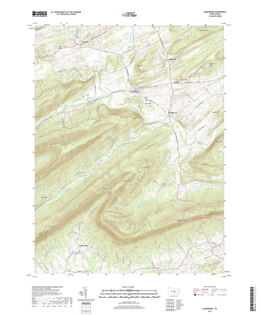 Landisburg Pennsylvania US Topo Map Image