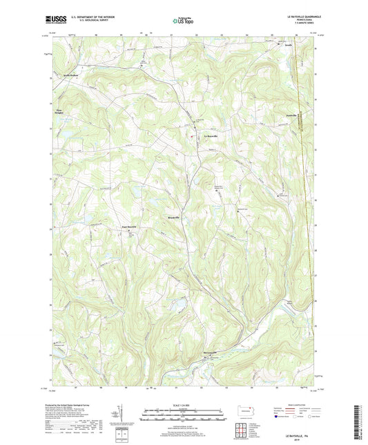 Le Raysville Pennsylvania US Topo Map Image