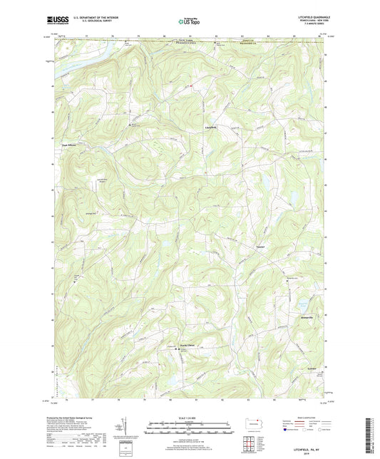 Litchfield Pennsylvania US Topo Map Image
