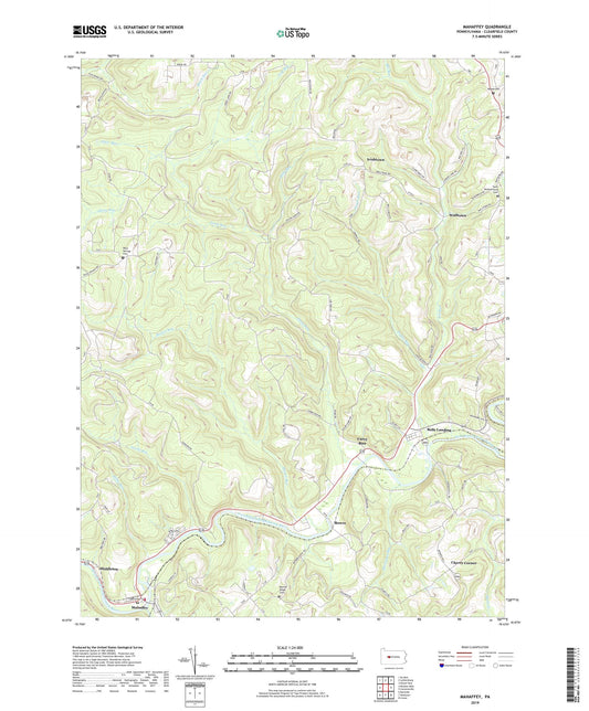 Mahaffey Pennsylvania US Topo Map Image