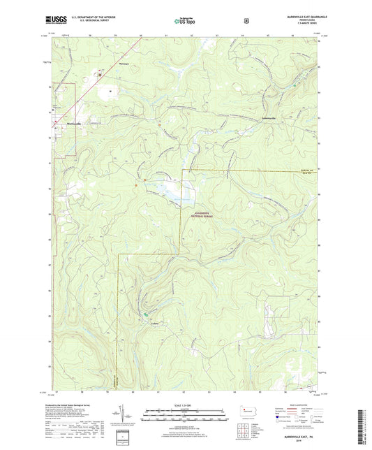 Marienville East Pennsylvania US Topo Map Image