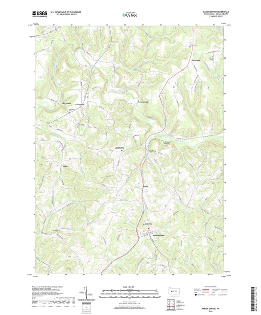 Marion Center Pennsylvania US Topo Map Image