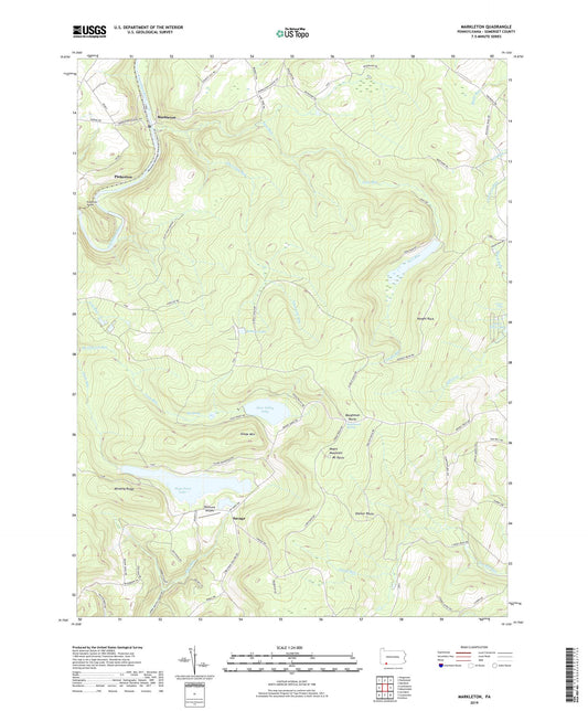Markleton Pennsylvania US Topo Map Image