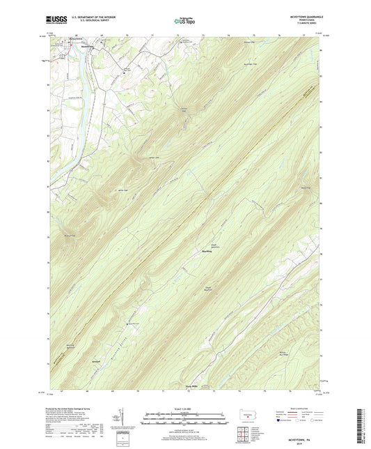 McVeytown Pennsylvania US Topo Map Image