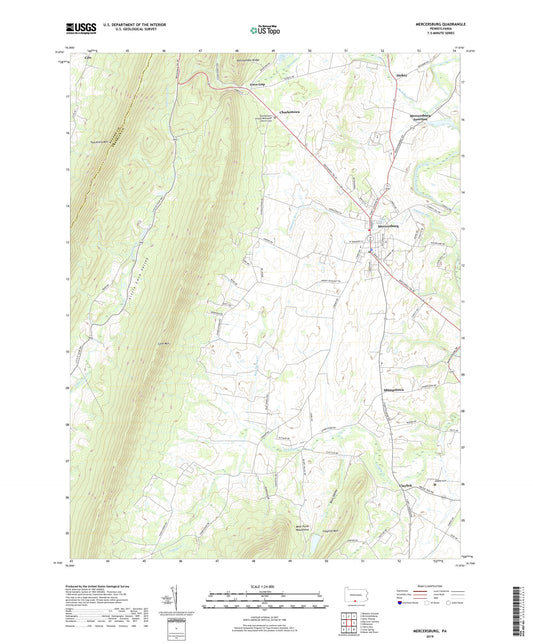 Mercersburg Pennsylvania US Topo Map Image