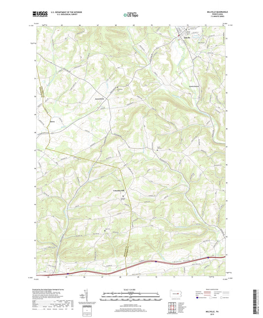 Millville Pennsylvania US Topo Map Image