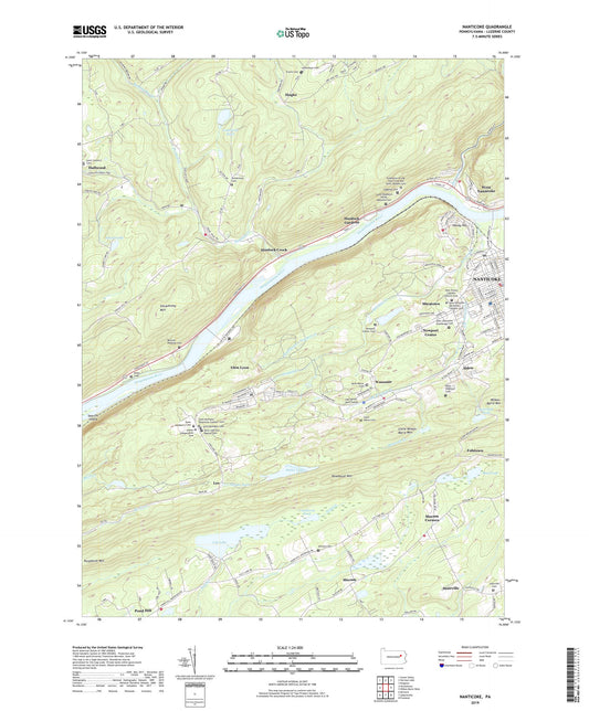 Nanticoke Pennsylvania US Topo Map Image