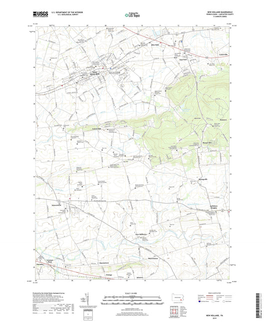 New Holland Pennsylvania US Topo Map Image