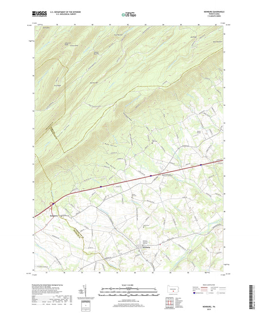 Newburg Pennsylvania US Topo Map Image