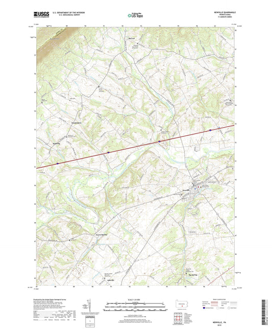 Newville Pennsylvania US Topo Map Image