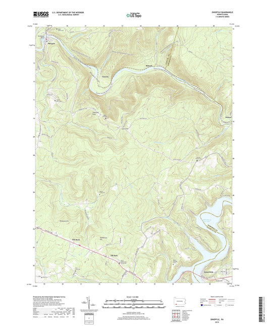 Ohiopyle Pennsylvania US Topo Map Image