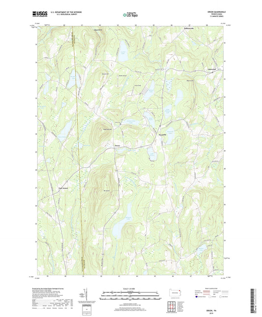 Orson Pennsylvania US Topo Map Image