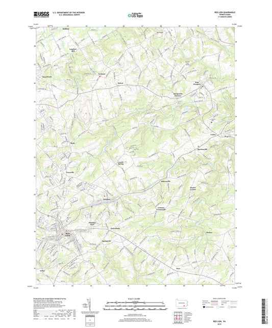 Red Lion Pennsylvania US Topo Map Image