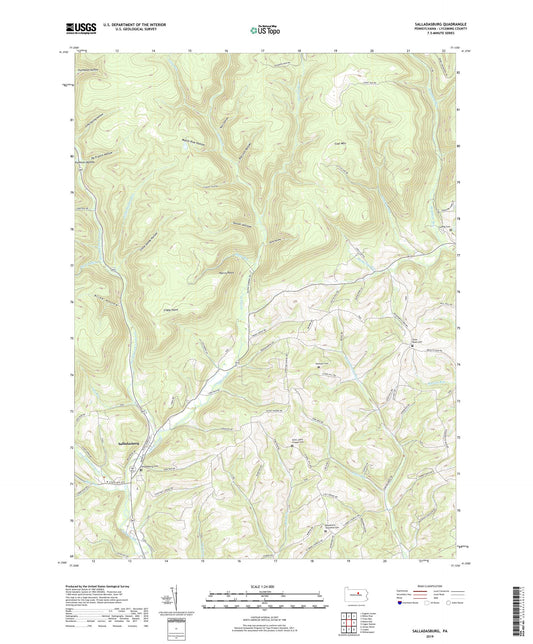 Salladasburg Pennsylvania US Topo Map Image