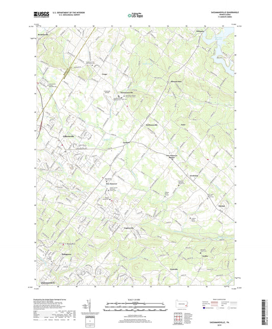 Sassamansville Pennsylvania US Topo Map Image