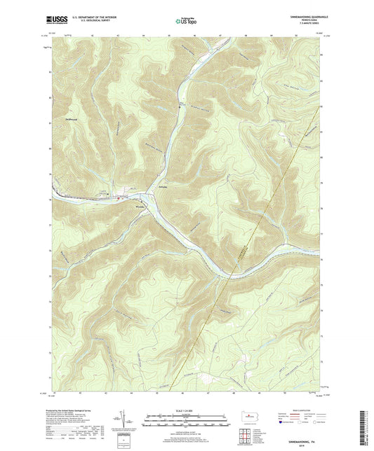 Sinnemahoning Pennsylvania US Topo Map Image