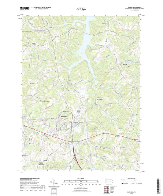 Slickville Pennsylvania US Topo Map Image