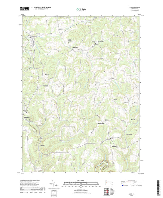 Sligo Pennsylvania US Topo Map Image