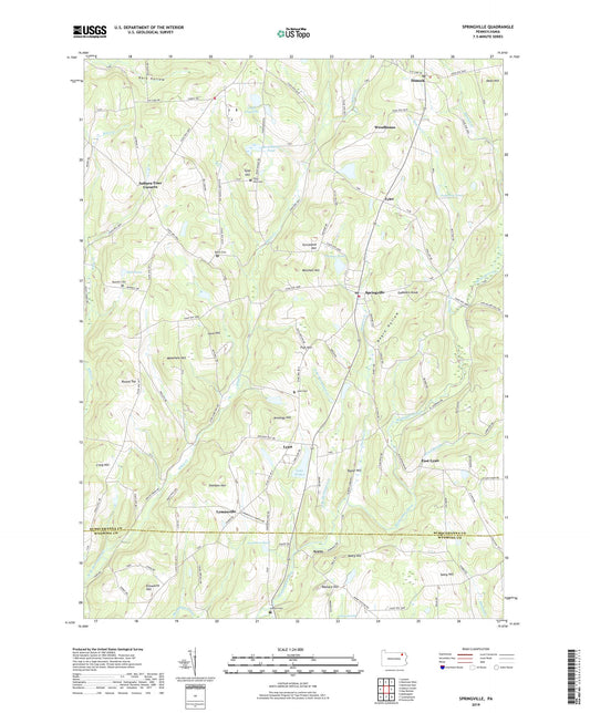 Springville Pennsylvania US Topo Map Image