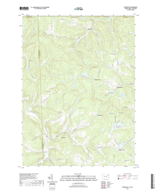 Starrucca Pennsylvania US Topo Map Image