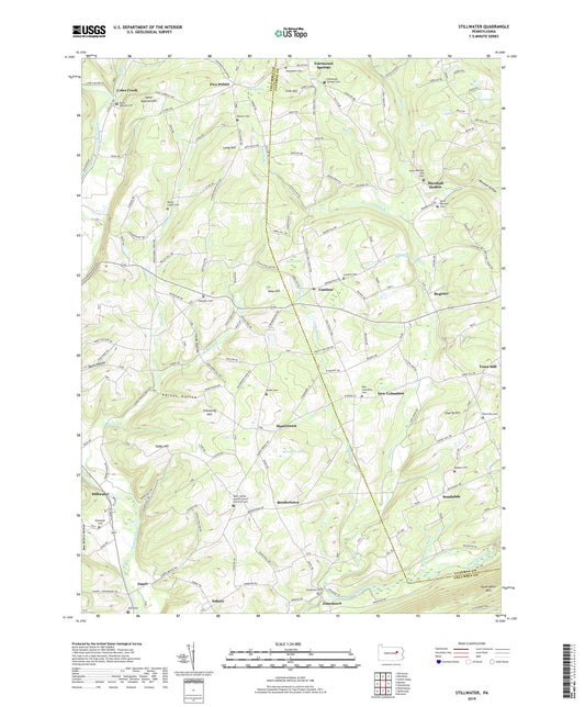 Stillwater Pennsylvania US Topo Map Image