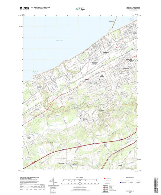 Swanville Pennsylvania US Topo Map Image