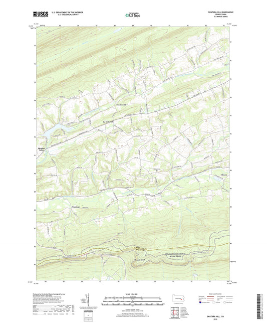 Swatara Hill Pennsylvania US Topo Map Image