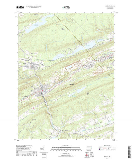Tamaqua Pennsylvania US Topo Map Image