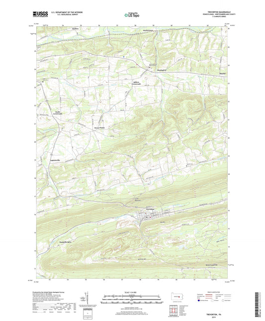 Trevorton Pennsylvania US Topo Map Image