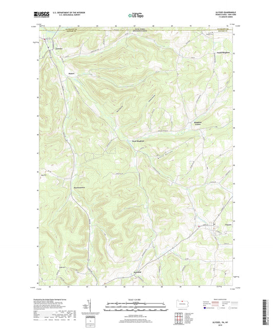 Ulysses Pennsylvania US Topo Map Image