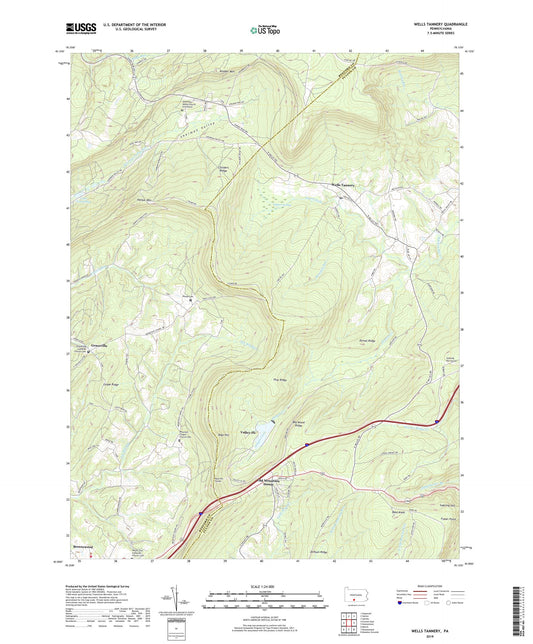 Wells Tannery Pennsylvania US Topo Map Image