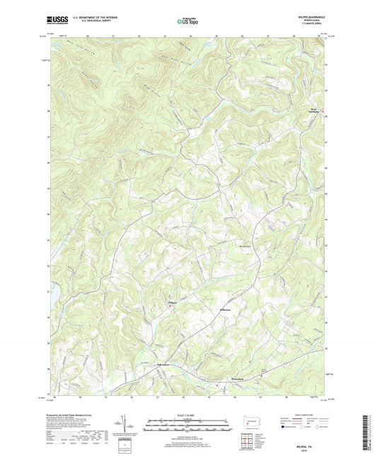 Wilpen Pennsylvania US Topo Map Image