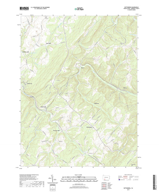 Wittenberg Pennsylvania US Topo Map Image