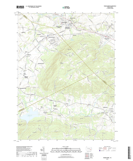 Womelsdorf Pennsylvania US Topo Map Image