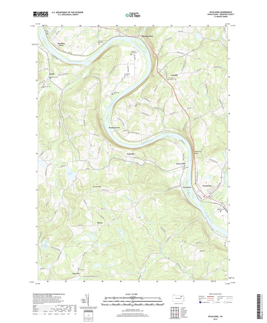 Wyalusing Pennsylvania US Topo Map Image