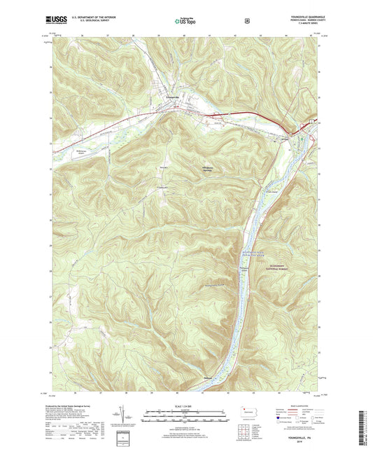 Youngsville Pennsylvania US Topo Map Image