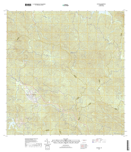 Adjuntas Puerto Rico US Topo Map Image