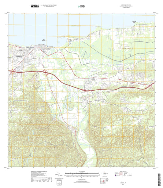 Arecibo Puerto Rico US Topo Map Image