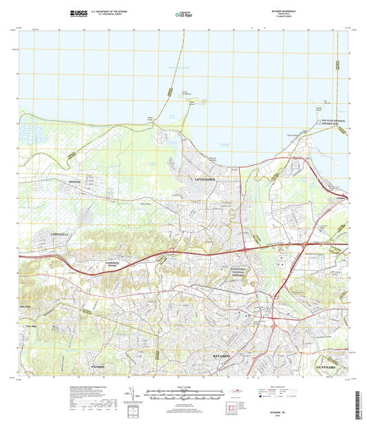 Bayamon Puerto Rico US Topo Map Image