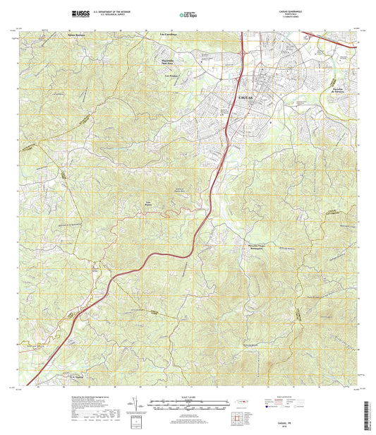 Caguas Puerto Rico US Topo Map Image