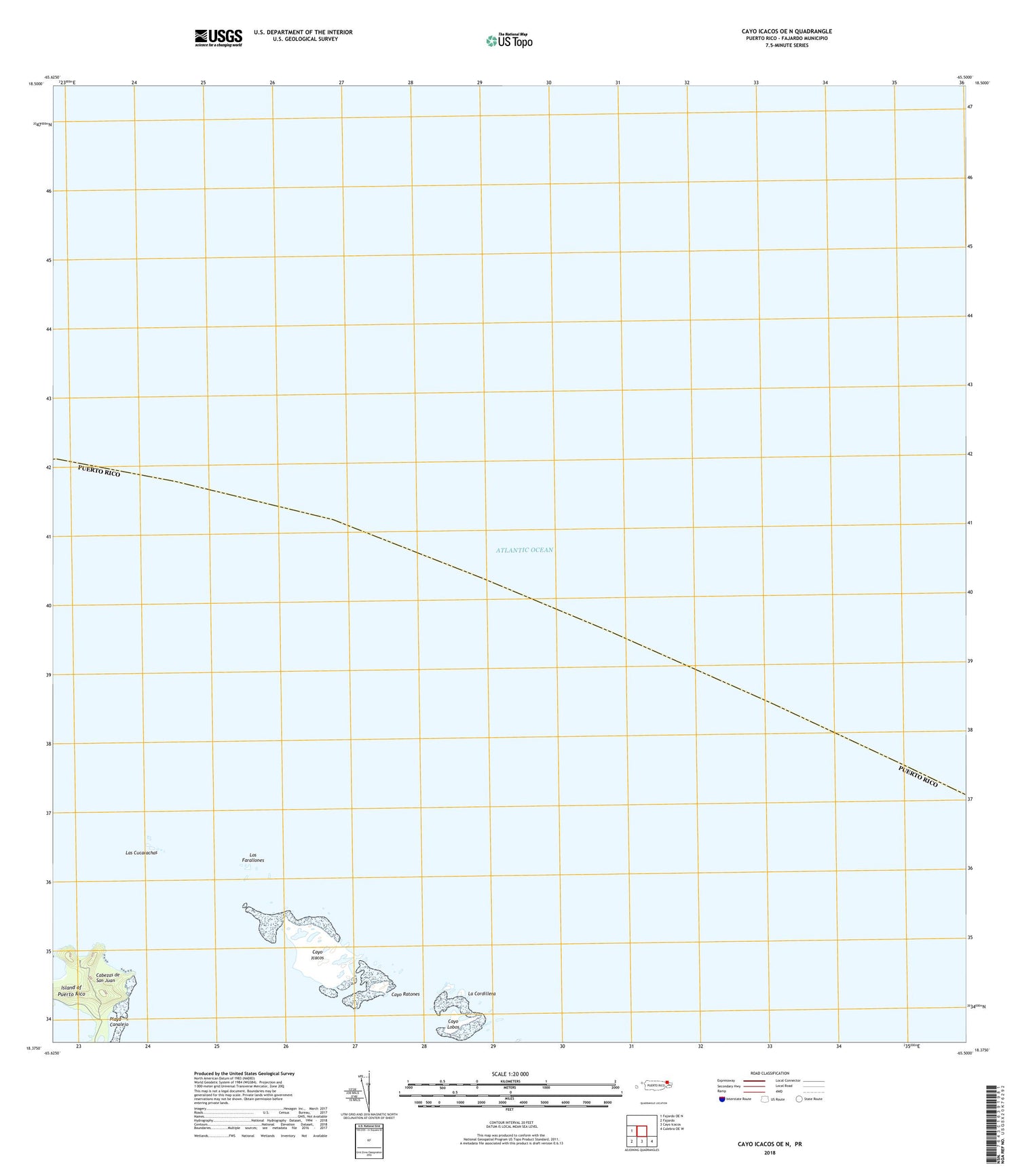 Cayo Icacos OE N Puerto Rico US Topo Map Image