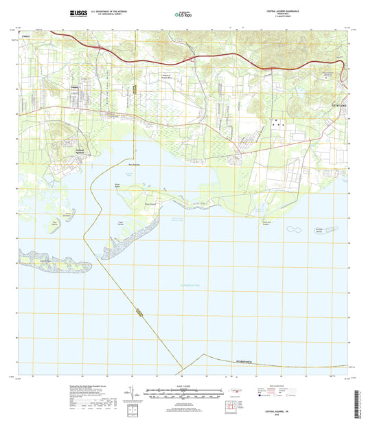 Central Aguirre Puerto Rico US Topo Map Image