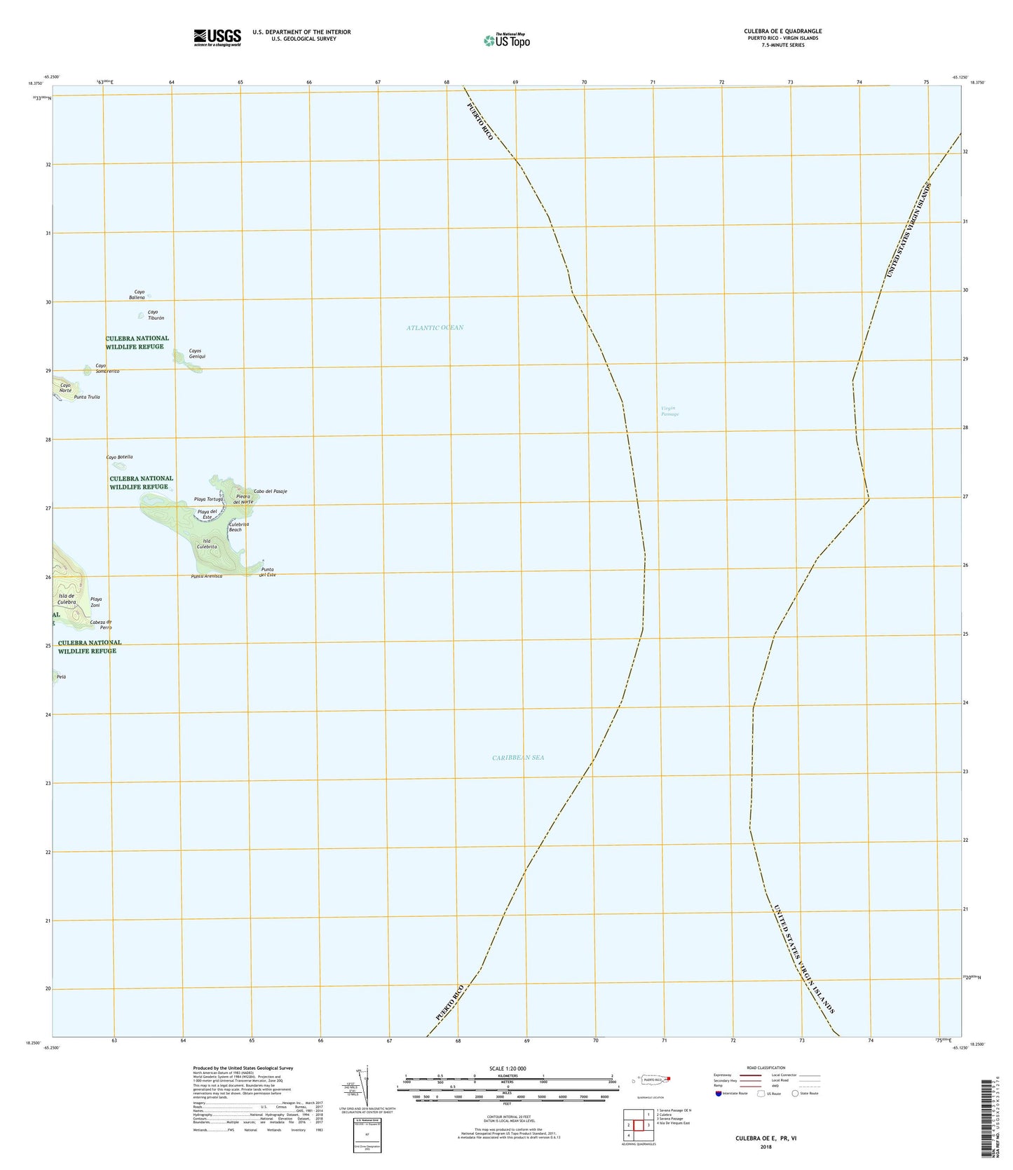 Culebra OE E Puerto Rico US Topo Map Image