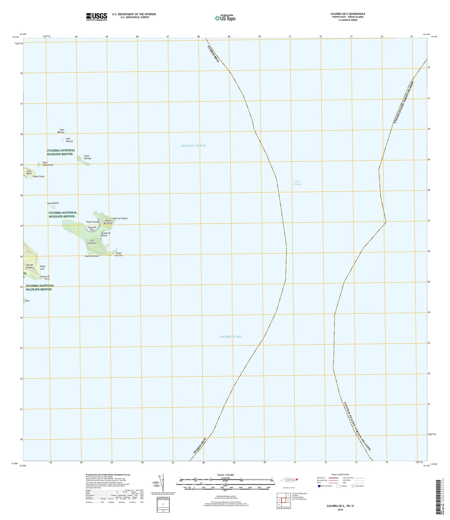 Culebra OE E Puerto Rico US Topo Map Image