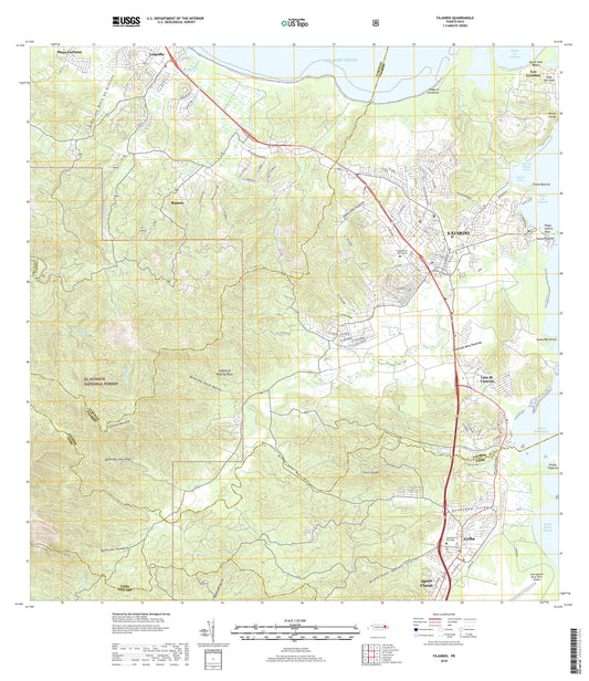 Fajardo Puerto Rico US Topo Map Image