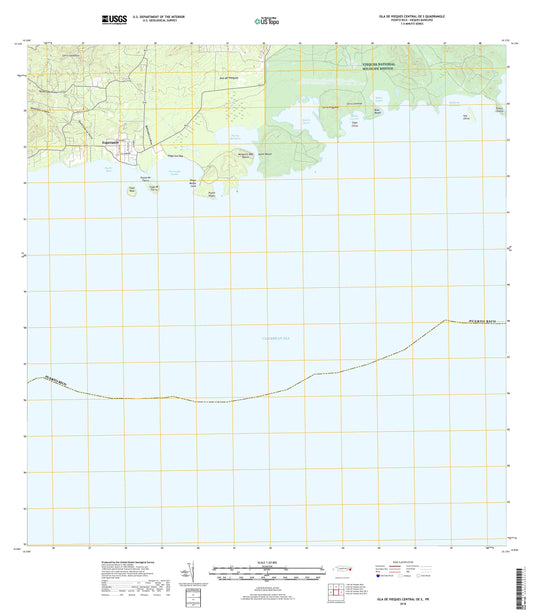 Isla De Vieques Central OE S Puerto Rico US Topo Map Image