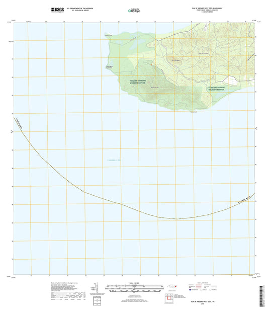 Isla De Vieques West OE S Puerto Rico US Topo Map Image