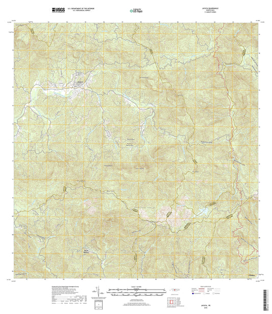 Jayuya Puerto Rico US Topo Map Image